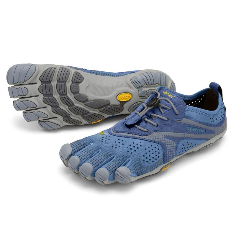 Vibram FiveFingers V-Run Férfi Futócipő - Kék JHJC605